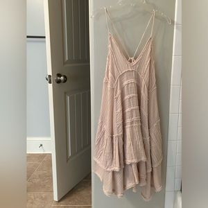 Free People Asymmetrical Hem Mini Dress